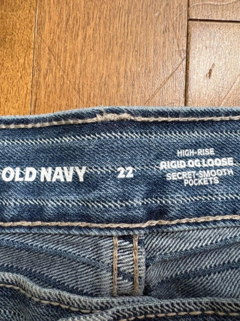 Old Navy Rigid OG Loose High-Rise Striped Jeans – Size 20 - Picture 8 of 9